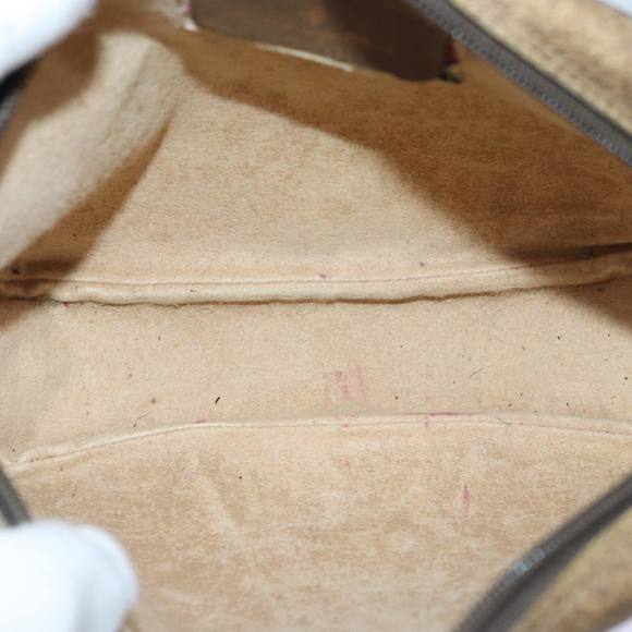 GUCCI GG Supreme Web Sherry Line Clutch Bag PVC Beige Red 89 01 034 Auth ti2044 - Picture 16 of 16